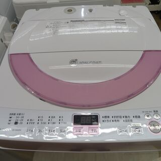 【引取限定】 シャープ　洗濯機　6.0kg　2013年製　中古品　ES-GE60N-P　SHARP 【ハンズクラフト八幡西店】