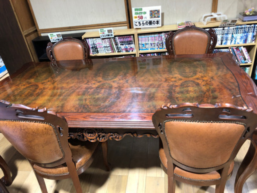 大型　ダイニング　テーブル　お買得‼︎   オススメ　現品限り　チェア4脚　セット　