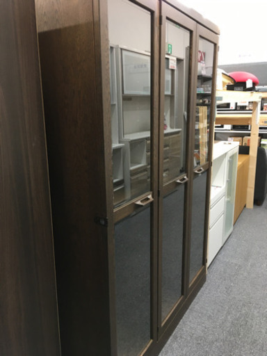 i125  ガラス扉本棚