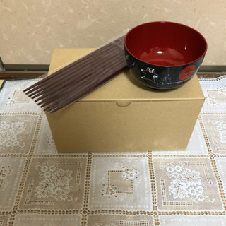 新品未使用　くまもん　漆器5つセット