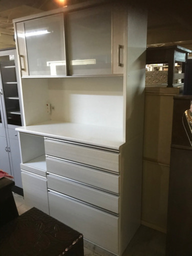 JF01241 キッチンボード ニトリ 食器棚【値下げ]