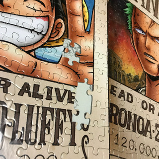 ワンピースパズルと額セットの画像