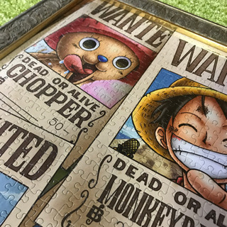 ワンピースパズルと額セットの画像