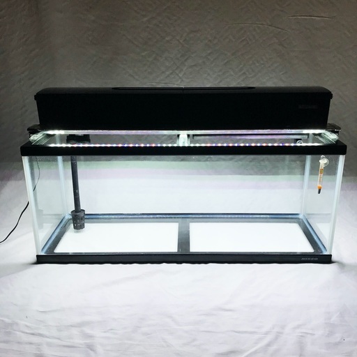90cm水槽セット《アクアリウム ポンプ ろ過装置 濾過フィルター LEDライト 中古》