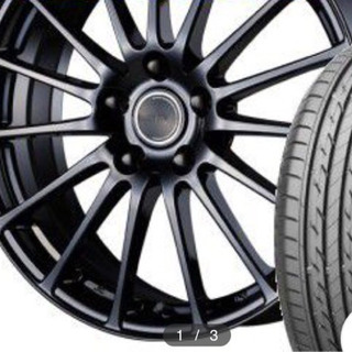 18インチタイヤとブラック黒ホイール外品セット