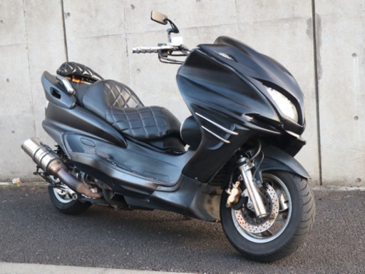 YAMAHA・マジェスティ二型・艶なしブラック・カスタム・全国陸送可能〜