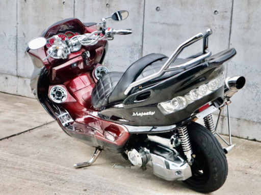YAMAHA・マジェスティC ・フルカスタム・タイヤ新品・極上