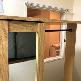 収納付きハンガーラックの画像