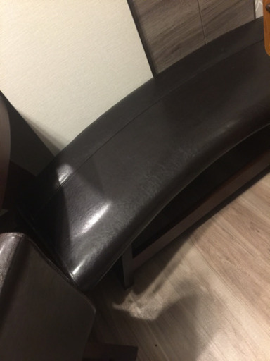 ダイニングテーブルセット 椅子2脚＋ベンチシート