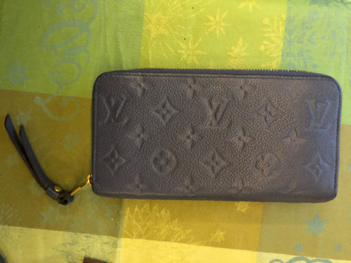 ルイヴィトン、長財布、財布、ネイビー、青、箱付き、箱有り、アンプラント、ジッピー･ウォレット、M61864、VUITTON