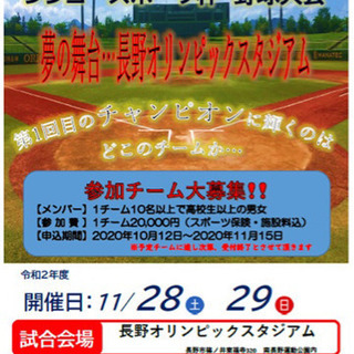 第1回 シンコースポーツ杯 野球大会