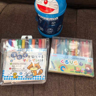 サインペン✴︎くるりら✴︎ドラえもん貯金箱