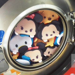 ＜半額＞【新品】ディズニーツムツム　ポーチのような洗濯ネット（エイリアン）の画像