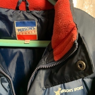 中古 パーソンズ ダウンコート紺色Lサイズの画像