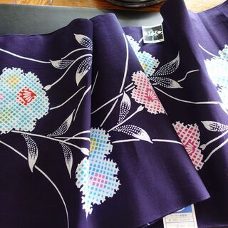 未仕立て反物 浴衣生地【藍染】【注染】