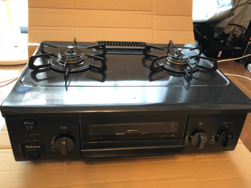 パロマ ガステーブル 都市ガス用 左強火タイプ IC-S37K-L