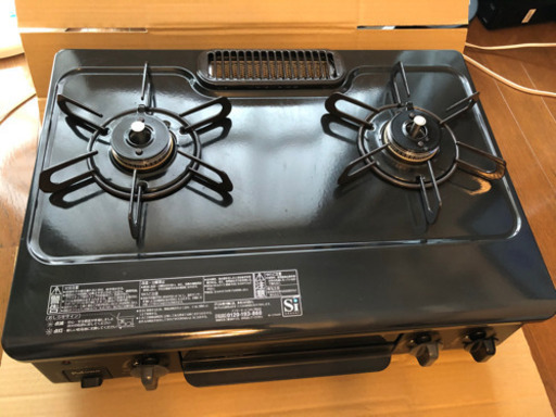 パロマ ガステーブル 都市ガス用 左強火タイプ IC-S37K-L 