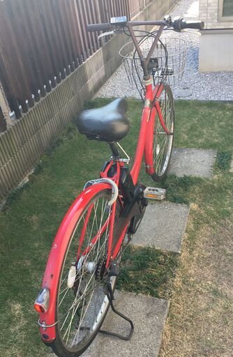 電動自転車　パナソニック　A.girls’　26インチ　バッテリー13.2Ah　赤