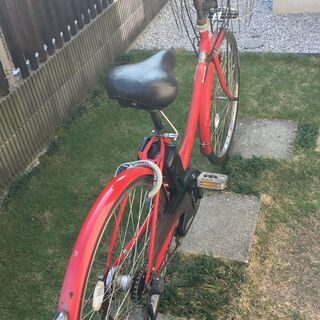電動自転車 パナソニック A.girls' 26インチ バッテリー13.2Ah 赤