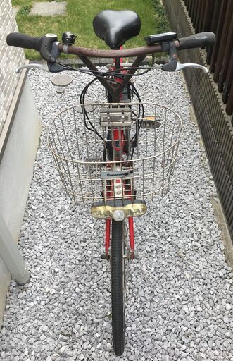 電動自転車　パナソニック　A.girls’　26インチ　バッテリー13.2Ah　赤