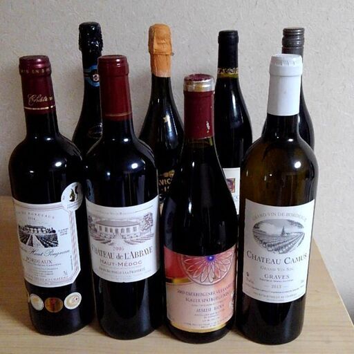 メッテルニヒ スパークリング、シャトー・カミュ グラン・ヴァン、アウスレーゼ：フランス、ドイツ、イタリア ワイン赤、白7本セット⑤⑥