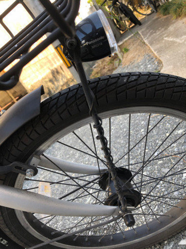 美品 コグホーン 20インチ折りたたみ自転車 6段変速 Panasonicオートライト付