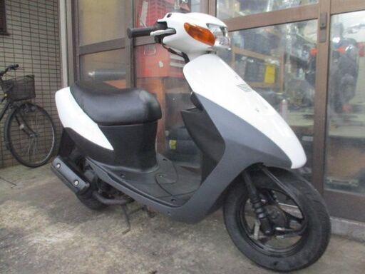 スズキ　レッツ-2　エンジン機関絶好調　60キロ以上出ます整備済み車両です！ホワイト色！