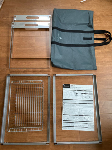 【交渉中】スノーピーク（peak）IGTハンギングラックフレーム2段セット & メッシュトレー深型 1unit