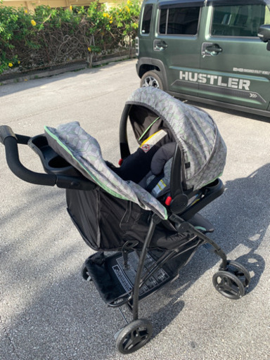 グラコ　ベビーカー　カーシート　セット　レインコート付き