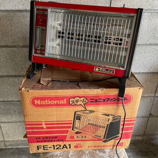 レトロ　ナショナルスチーム付きニコニコファンヒーター　ストーブ の画像