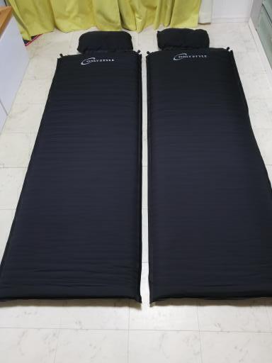 オンリースタイル(ONLY STYLE)　車中泊用マット2セット　＆　枕2セット