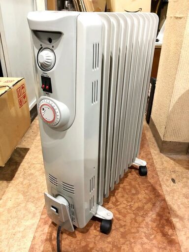 札幌近郊　送料無料　ユアサプライムス YOG-1200S ホワイト オイルヒーター(6～8畳)　15年製