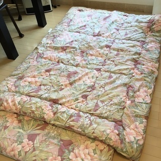 シングル布団　敷き&掛け　布団　2組　青&ピンク