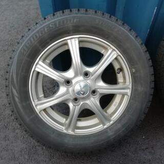 商談中スタッドレスタイヤ・アルミ付き155/65 R13ブリザックVRX4本の画像