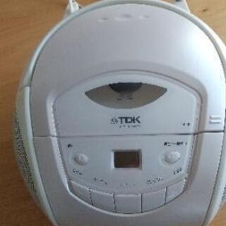 TDK　ポータブルCDラジオ　中古品