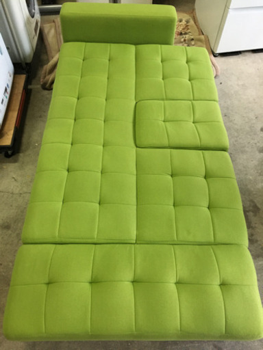 3P ソファベッド　NATURA ファブリックグリーン