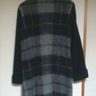 日本製 ピーアイ レディースコート チェック モヘアの画像