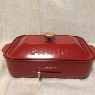 ブルーノ　ホットプレート　赤の画像