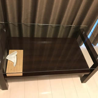 ガラス　ローテーブルの画像