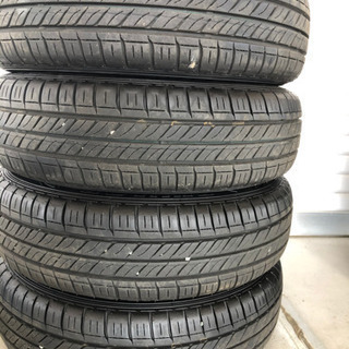 スタッドレス & ホイール 4本＞ 155/65R14 ダンロップ 2015年製 85