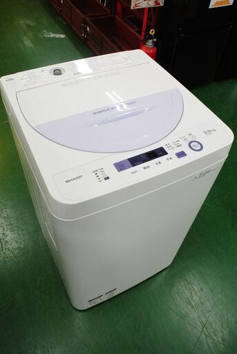 シャープ 5.5kg洗濯機 ES-GE5A 2017年製。動作確認・清掃済。当店保証6ヵ月付き。