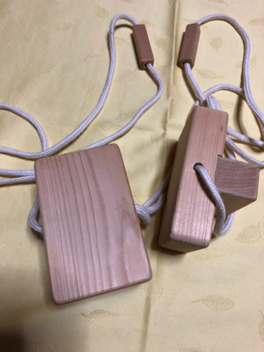 国産手作り　未使用展示品　ヒノキ使用　天狗のげたあそび
