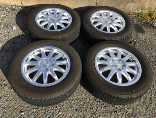 VW Golf 5.6.7用ミシュラン スタッドレスX-ice3 195/65R15＋アルミホイール CWORKS 15×6.5 (47)☆ハブ径ぴったり☆純正キャップ使用可能