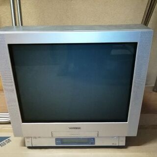東芝　21型ブラウン管テレビデオの画像