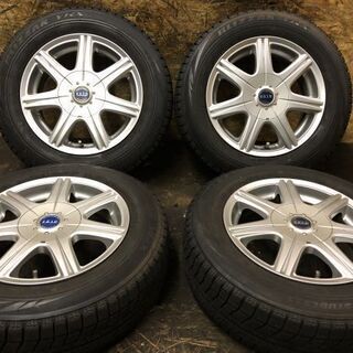 【BS BLIZZAK VRX 165/70R14】スタッドレス【FEID 社外 14インチ 5.5J4HPCD100/114.3+40】バリ溝 パッソ マーチ等　(VTI241) クレジットカード QR決済可能