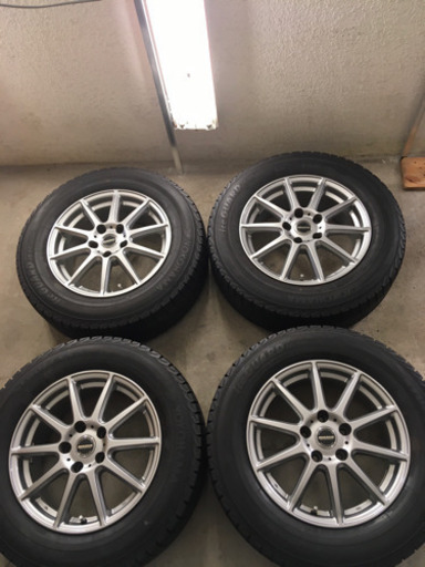 スタッドレス ホイール付4本セット美品 YOKOHAMA iceGUARD スタッドレス バリ山 215/65/16