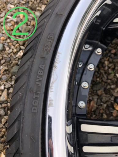 ☆再値引☆海外ブランド　LEXANI  LSS-55  24インチ　9J  PCD114.3　タイヤ275/25付　4本セット