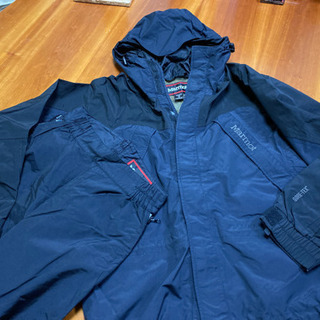 Marmot】マーモット スノーウェア 上下セット GORE-TEX（黒、Sサイズ）