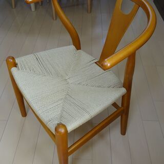 美品　ラウンドチェア　リプロダクト　ダイニングチェア　Round Chair　ハンス・ウェグナー　ネット決済　ヤマト便配送可の画像