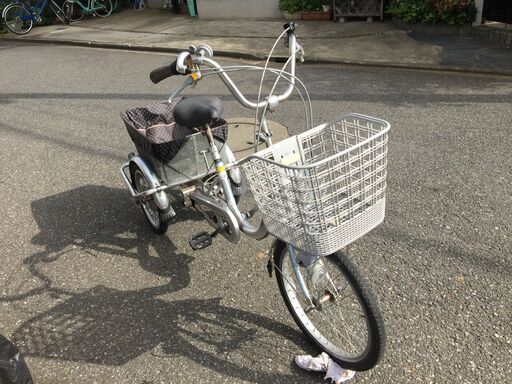 タケダ/武田産業　ナチュラルフロー 三輪自転車 TCQ-20/163NF 20/16インチ 前後バスケット 内装3段変速 　駅渡し可能　高根公団